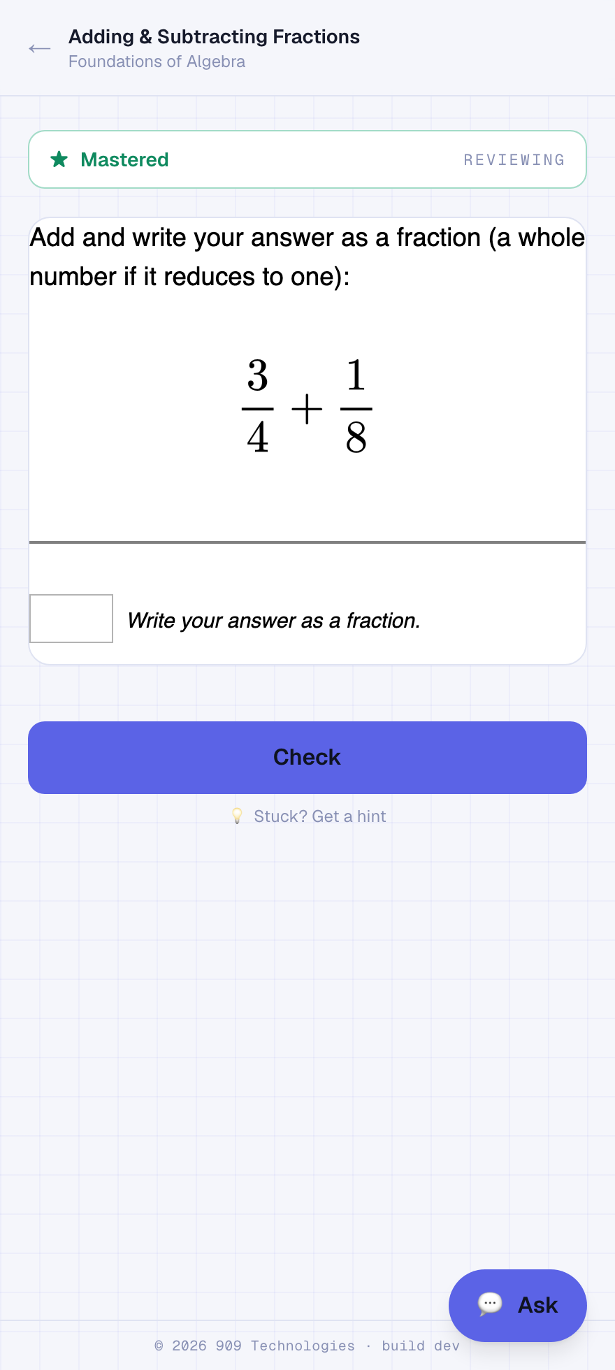 A Bija practice question